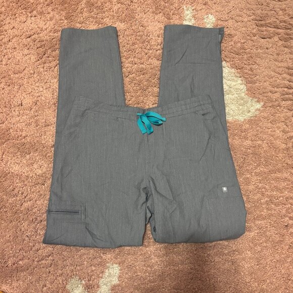 Figs Pants - Figs Yola Skinny Scrub Pants Womens Small Nursing Medical Uniform Graphite Gray